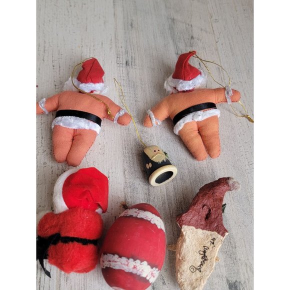 Vintage Santa clause ornament figure variety set xmas - Picture 13 of 13